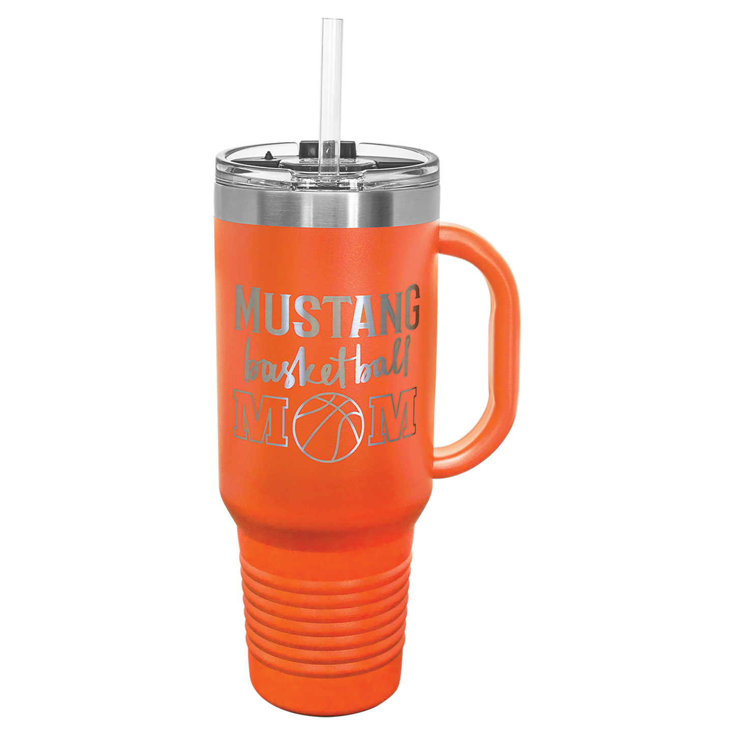 Polar Camel™ 40 oz. Travel Mug with Handle, Straw Included - Personalized