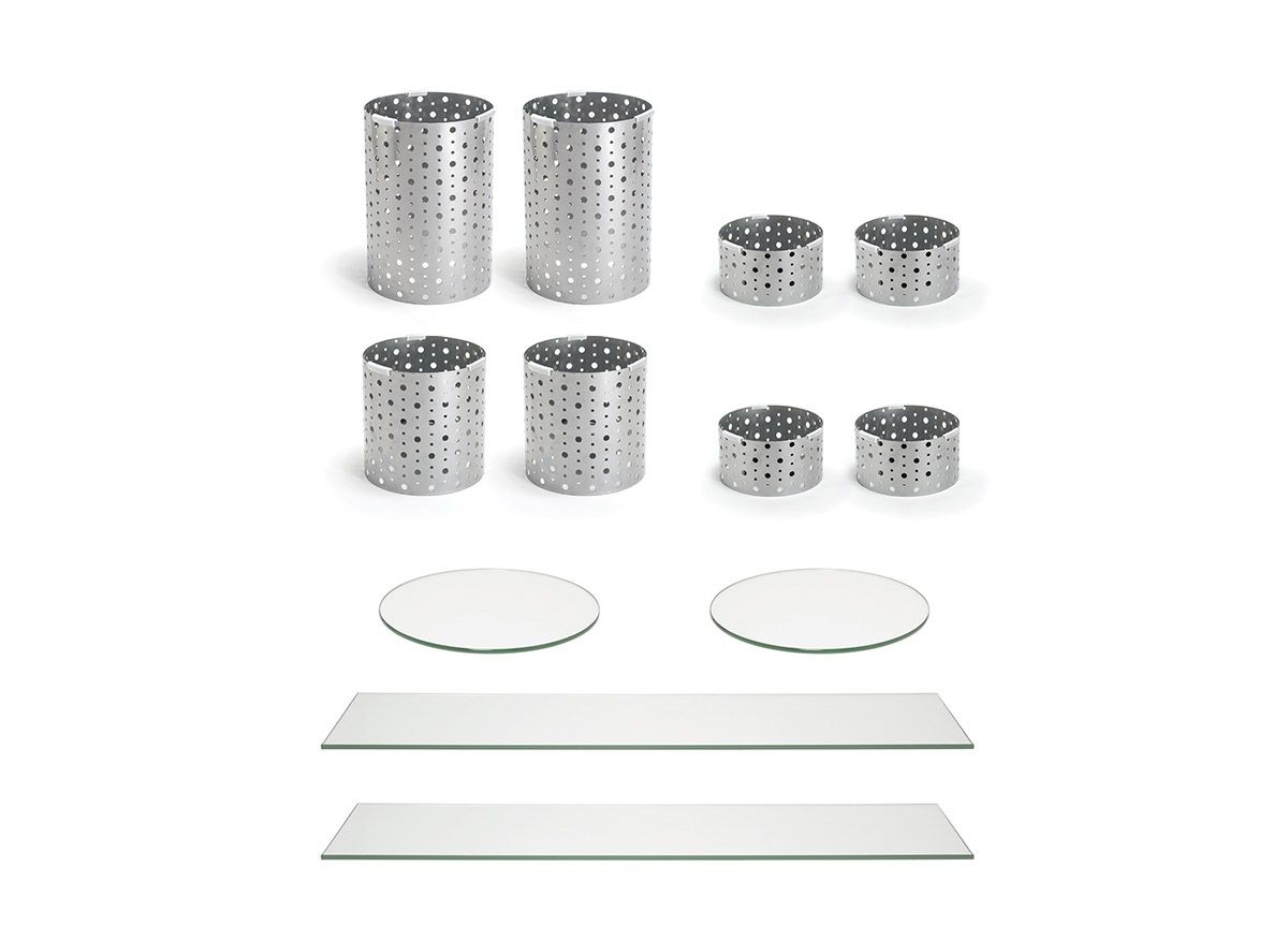 FOH Dots Silver Display , Buffet Essentials Starter Package, Silver
