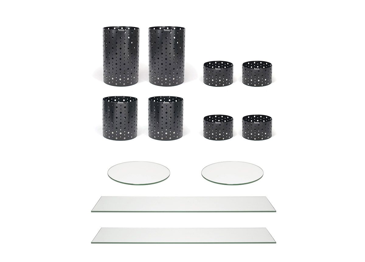 FOH Dots Matte Black Display , Buffet Essentials Starter Package, Matte Black