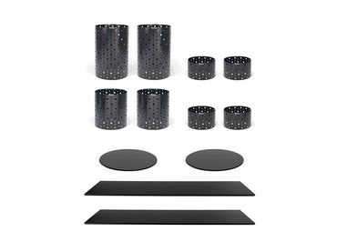 FOH Dots Matte Black Display , Buffet Essentials Starter Package, Matte Black
