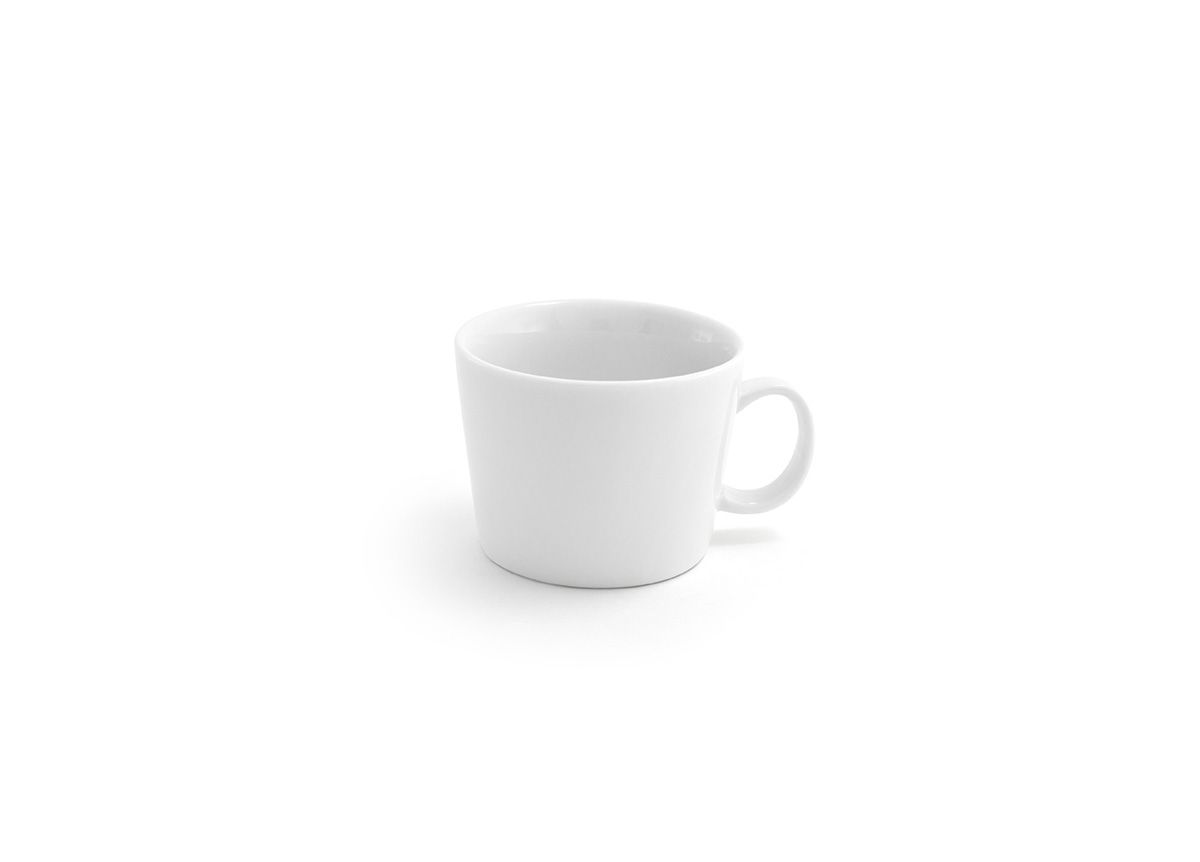 Soho 6 oz. Bright White Porcelain Cup - 12/Case