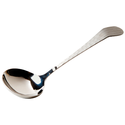Hammered Sauce Ladle 1 oz. 6" - CHA420