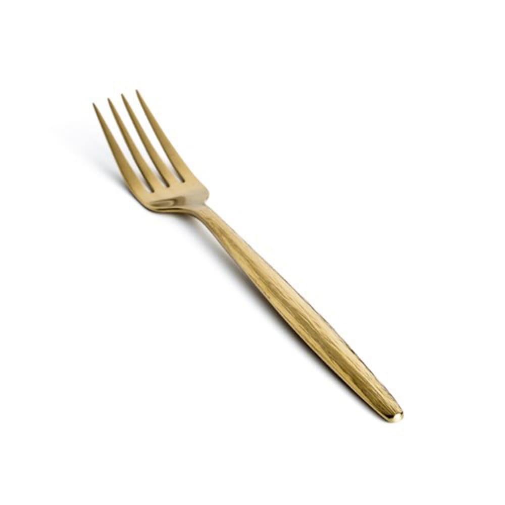 Front of the House FDF010GOS23 8 1/4" Dinner Fork with 18/10 Stainless Grade - Owen Pattern, Matte Brass 12/case