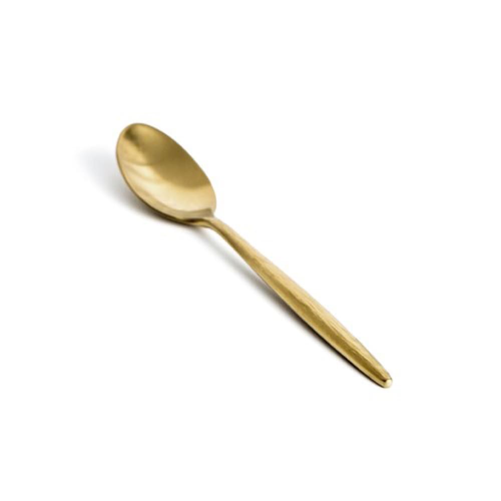 Front of the House FTS010GOS23 6 1/2" Teaspoon with 18/10 Stainless Grade - Owen Pattern, Matte Brass - 12/Case