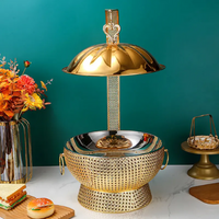 Food Warmer Diamond Buffet Hot Pot | Stainless Steel |  Size 8L (2 Pack)