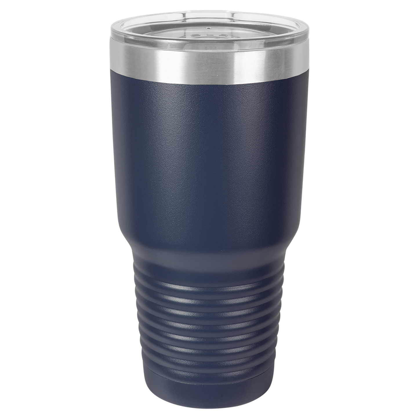 Personalized 30 oz. Black Vacuum Insulated Ringneck Tumbler with Clear Lid