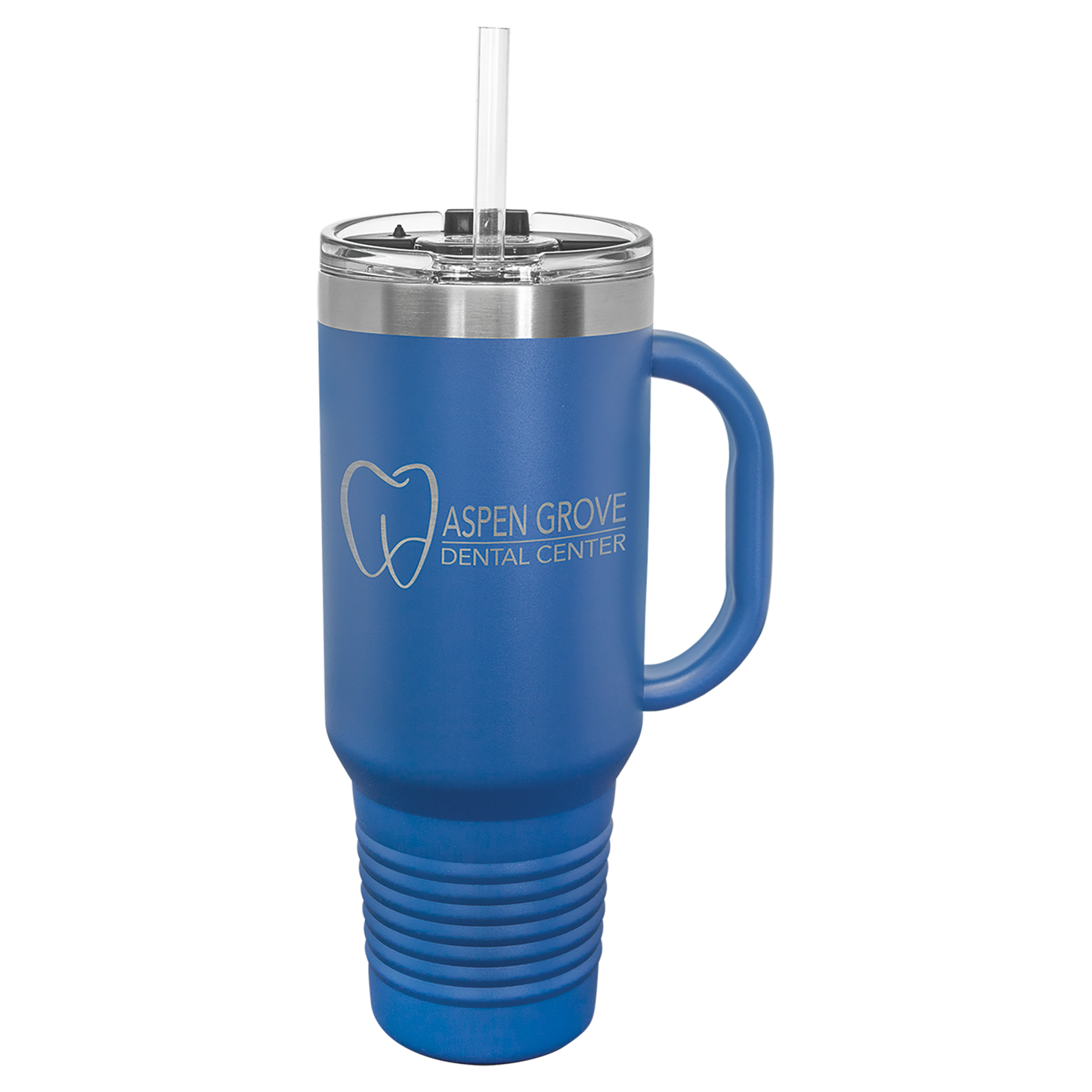 Polar Camel™ 40 oz. Travel Mug with Handle, Straw Included - Personalized