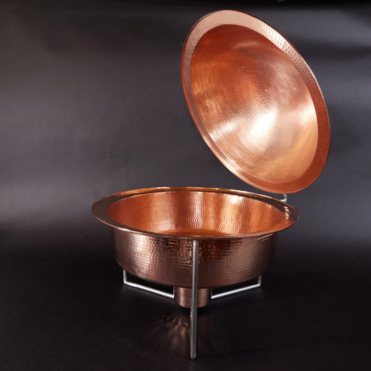 Copper Round Dome Chafer