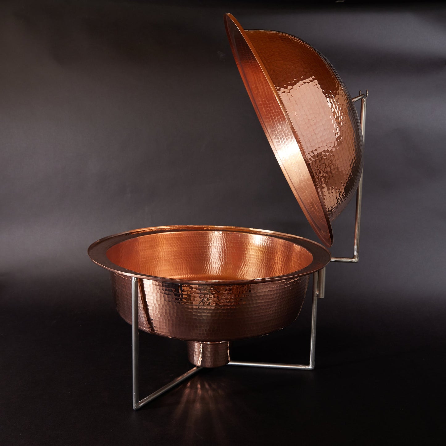 Copper Round Dome Chafer