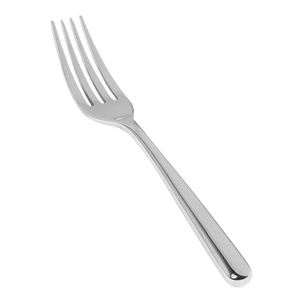 FOH FSF013MSS23 Oliver 7 1/4" 18/10 Stainless Steel Extra Heavy Weight Salad / Dessert Fork - 12/Case