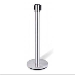 Stainless Steel 6-Foot Retractable Belt Stanchion
