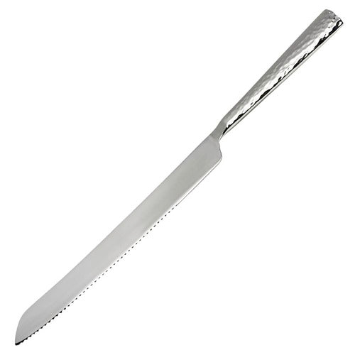 Hammered Serrated Cake Knife 12.6
