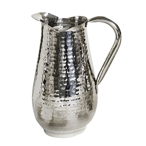 Hammered 18/10 Stainless  Dolphin  Water Pitcher w/o guard 85 oz. - CHM025