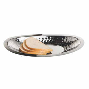 Hammered Oval Bread Tray 13" - CLABREAD