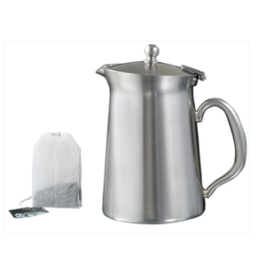 Elite Brushed 18/10 Stainlesss Teapot with Hinged Lid 12 oz. - ETP350B