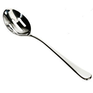 Teardrop Mirror Finish Slotted Spoon 13" - TEA410